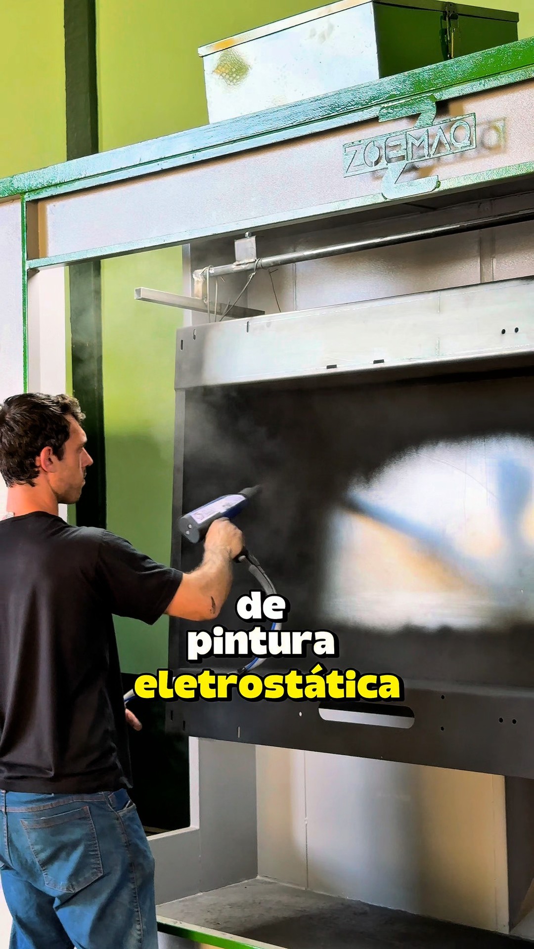 Capa real: Equipamentos de pintura eletrostática para a empresa
